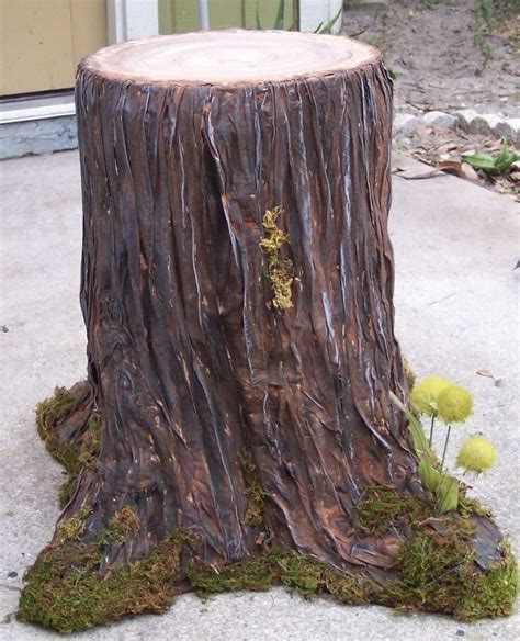 artificial tree stumps trunks.